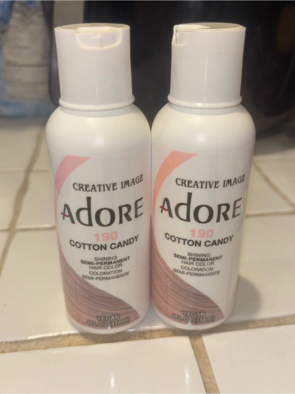 Adore Cotton Candy 190 Semi-Permanent Hair Color - Pastel Pink